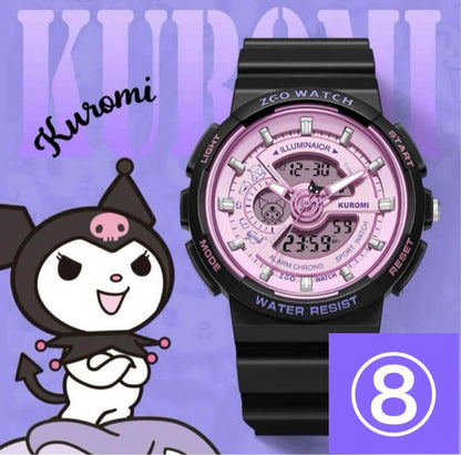New item inspection passed Kuromi watch  Overseas limited Analog digital dual mode