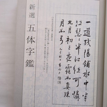 Last Price Down New Selection Five Character Dictionary Suzuki Kayu Written (Old Book)