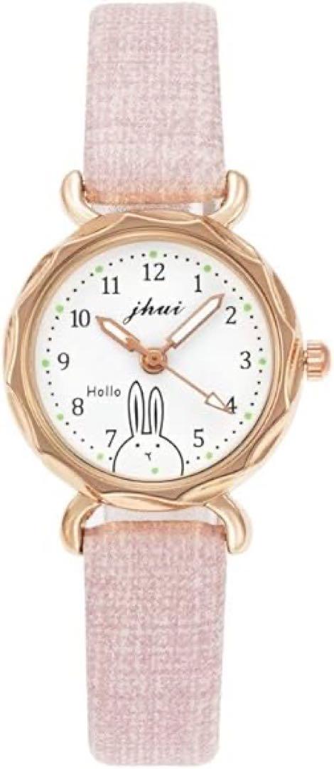 Women's and Children's Rabbit Pattern Leather Simple Watch