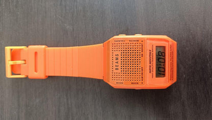 New BEAMS Talking Watch Orange