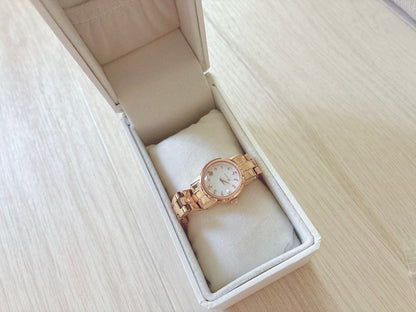 4C Watch Gold Pink Gold Peridot Green