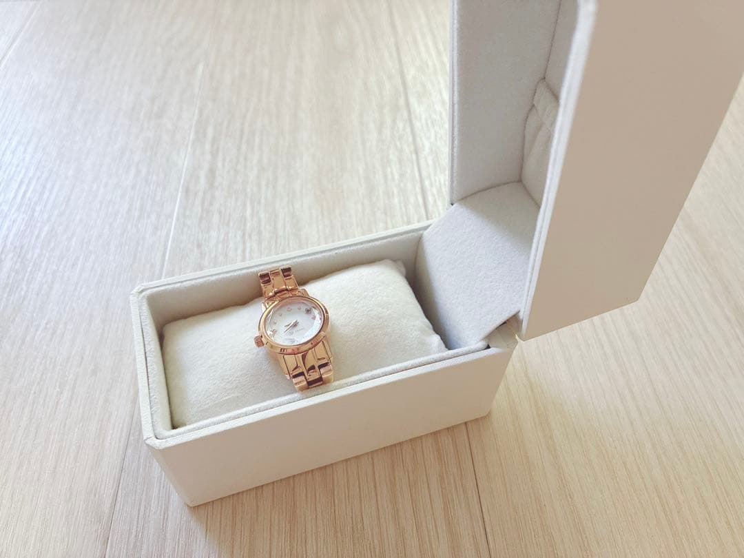 4C Watch Gold Pink Gold Peridot Green