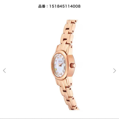 4C Watch Gold Pink Gold Peridot Green