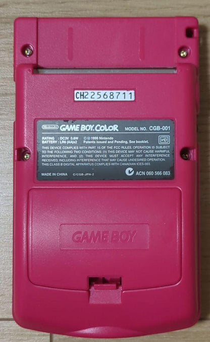 【Confirmed Working】Nintendo Game Boy Color CGB-001 Pink