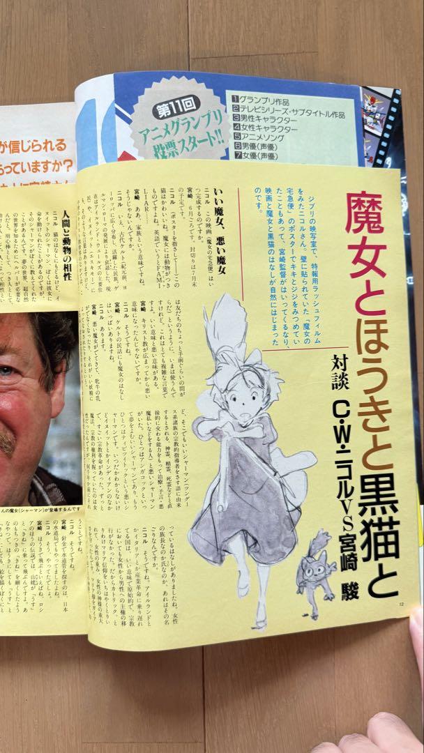 Miyazaki's 1989 February Issue vol.128 Kiki's Delivery Service