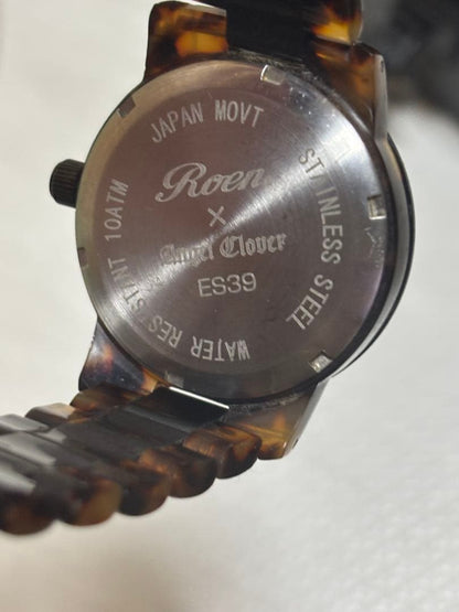 Roen x Angel Clover Wristwatch with Shell Pattern Battery Replaced Box Included