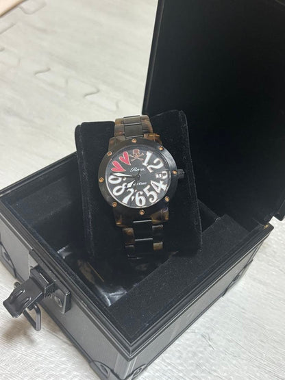 Roen x Angel Clover Wristwatch with Shell Pattern Battery Replaced Box Included