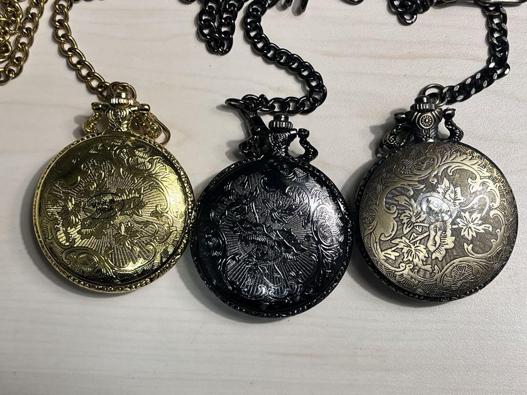 New Unused TORIO Pocket Watch Quartz Retro Watch Long-Term Storage Item