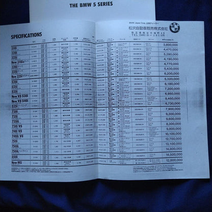 BMW 5 Series 1993 Catalog
