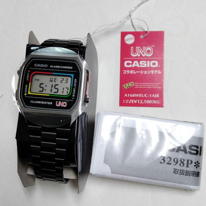 New condition unused Casio A168WEUC-1AJR Uno collaboration model