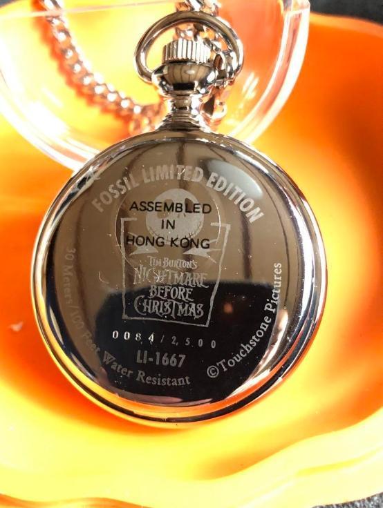 [Limited Edition] Nightmare Before Christmas Pocket Watch FOSSIL
