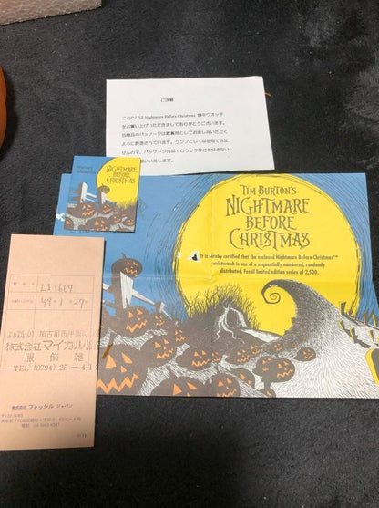 [Limited Edition] Nightmare Before Christmas Pocket Watch FOSSIL