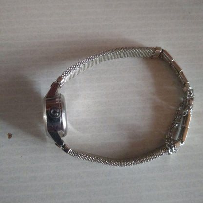 Omega Ladies Mechanical Winding Watch Silver Mesh Band