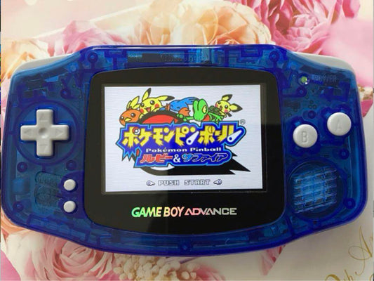 New Game Boy Advance Clear Blue IPS LCD Latest Improved Version 2025