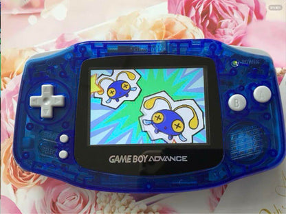 New Game Boy Advance Clear Blue IPS LCD Latest Improved Version 2025