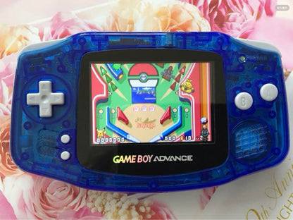 New Game Boy Advance Clear Blue IPS LCD Latest Improved Version 2025