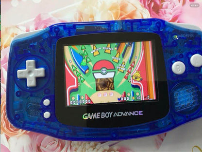 New Game Boy Advance Clear Blue IPS LCD Latest Improved Version 2025