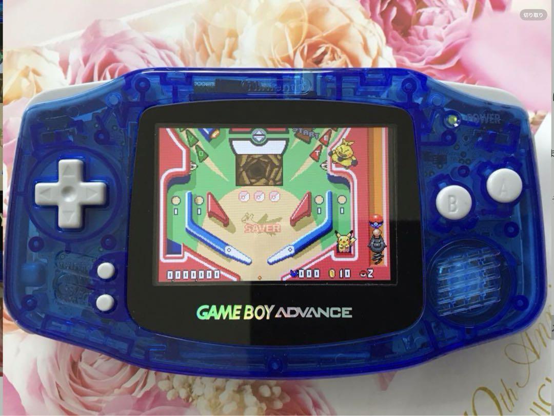 New Game Boy Advance Clear Blue IPS LCD Latest Improved Version 2025