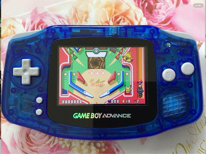 New Game Boy Advance Clear Blue IPS LCD Latest Improved Version 2025