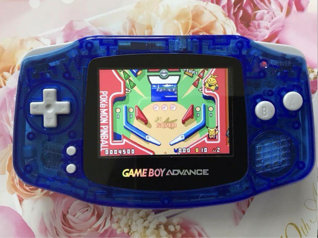 New Game Boy Advance Clear Blue IPS LCD Latest Improved Version 2025