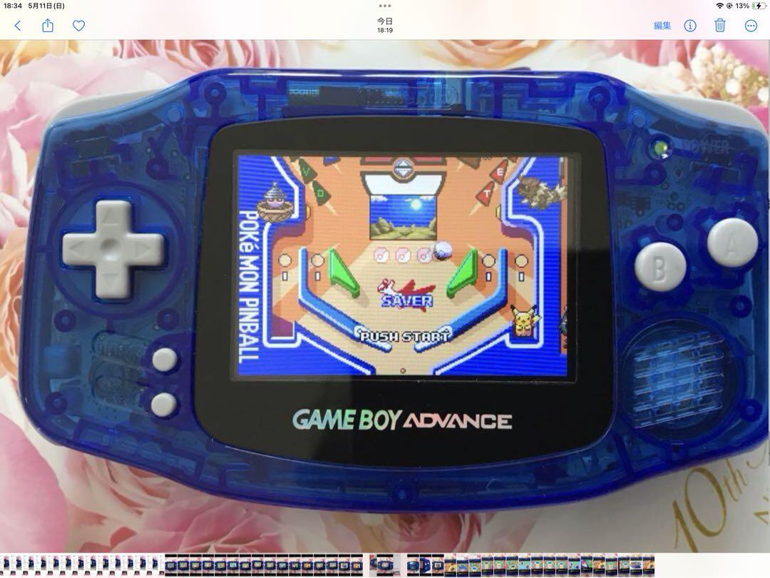 New Game Boy Advance Clear Blue IPS LCD Latest Improved Version 2025