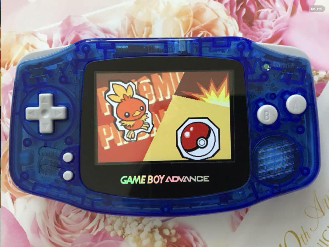 New Game Boy Advance Clear Blue IPS LCD Latest Improved Version 2025