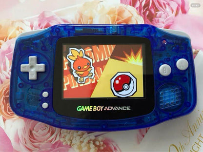 New Game Boy Advance Clear Blue IPS LCD Latest Improved Version 2025