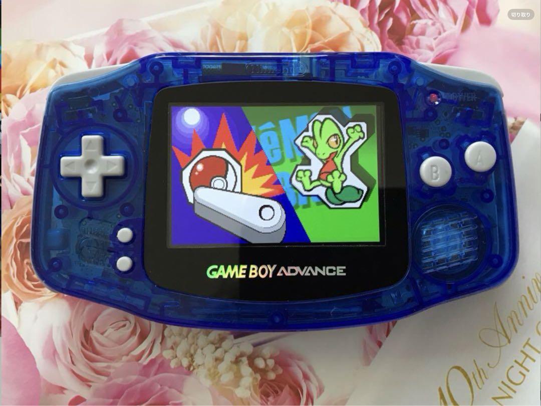 New Game Boy Advance Clear Blue IPS LCD Latest Improved Version 2025