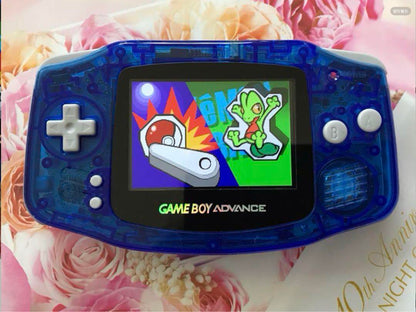 New Game Boy Advance Clear Blue IPS LCD Latest Improved Version 2025