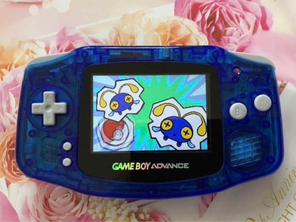 New Game Boy Advance Clear Blue IPS LCD Latest Improved Version 2025