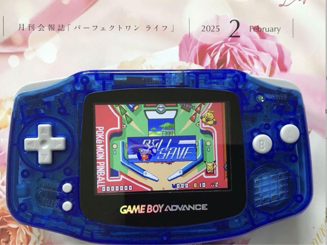 New Game Boy Advance Clear Blue IPS LCD Latest Improved Version 2025