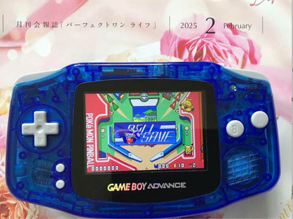 New Game Boy Advance Clear Blue IPS LCD Latest Improved Version 2025