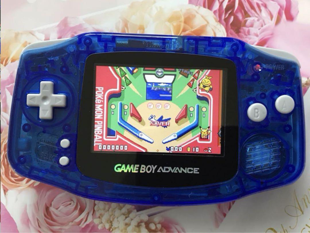 New Game Boy Advance Clear Blue IPS LCD Latest Improved Version 2025
