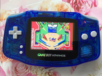 New Game Boy Advance Clear Blue IPS LCD Latest Improved Version 2025