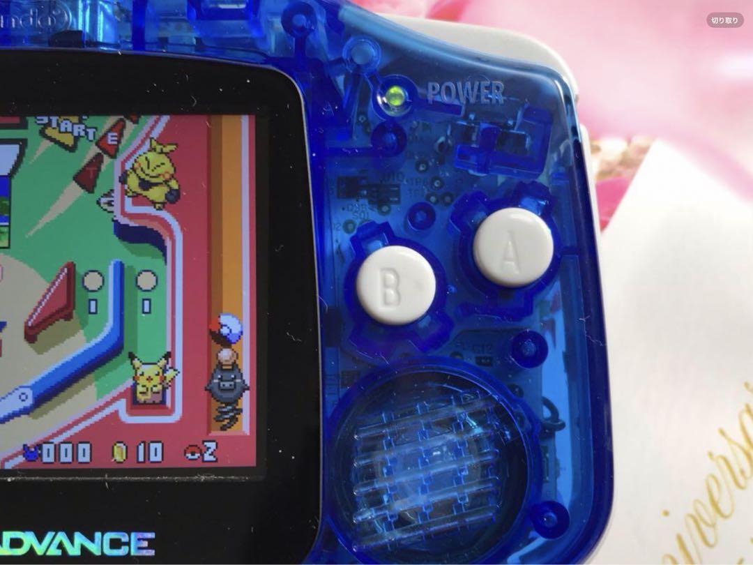 New Game Boy Advance Clear Blue IPS LCD Latest Improved Version 2025