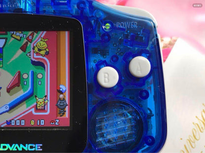 New Game Boy Advance Clear Blue IPS LCD Latest Improved Version 2025