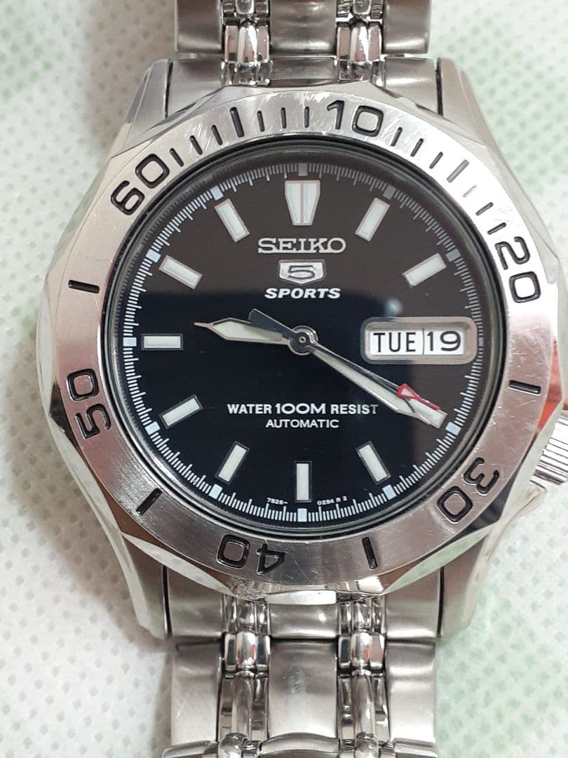 SEIKO 5 SPORTS Automatic Winding Watch 100m Water Resistant