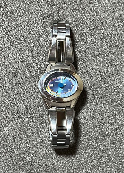 A.K.A. Blue Dial Oval Winding Watch