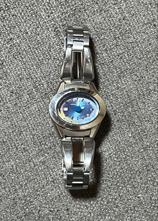 A.K.A. Blue Dial Oval Winding Watch