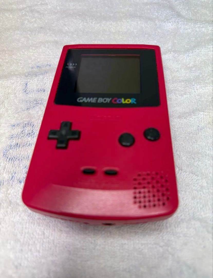Red Game Boy Color Console and 6 Games