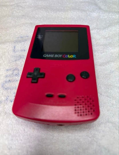 Red Game Boy Color Console and 6 Games