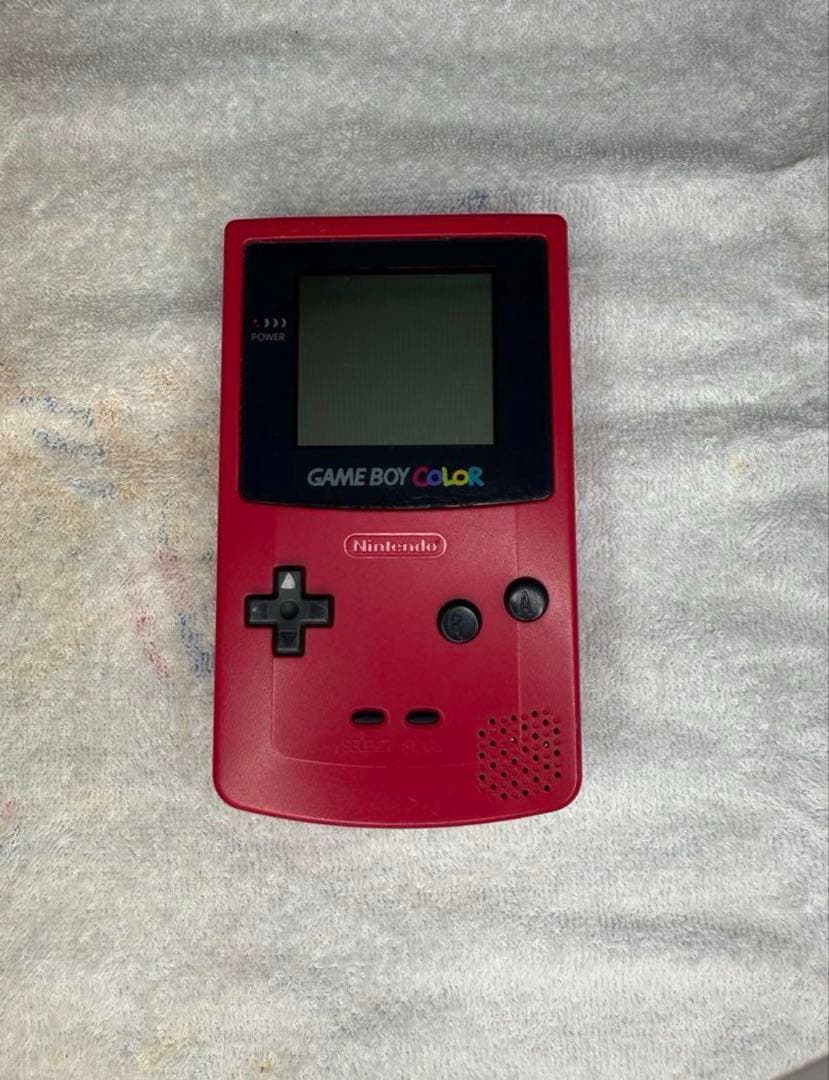 Red Game Boy Color Console and 6 Games