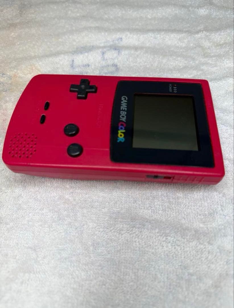 Red Game Boy Color Console and 6 Games