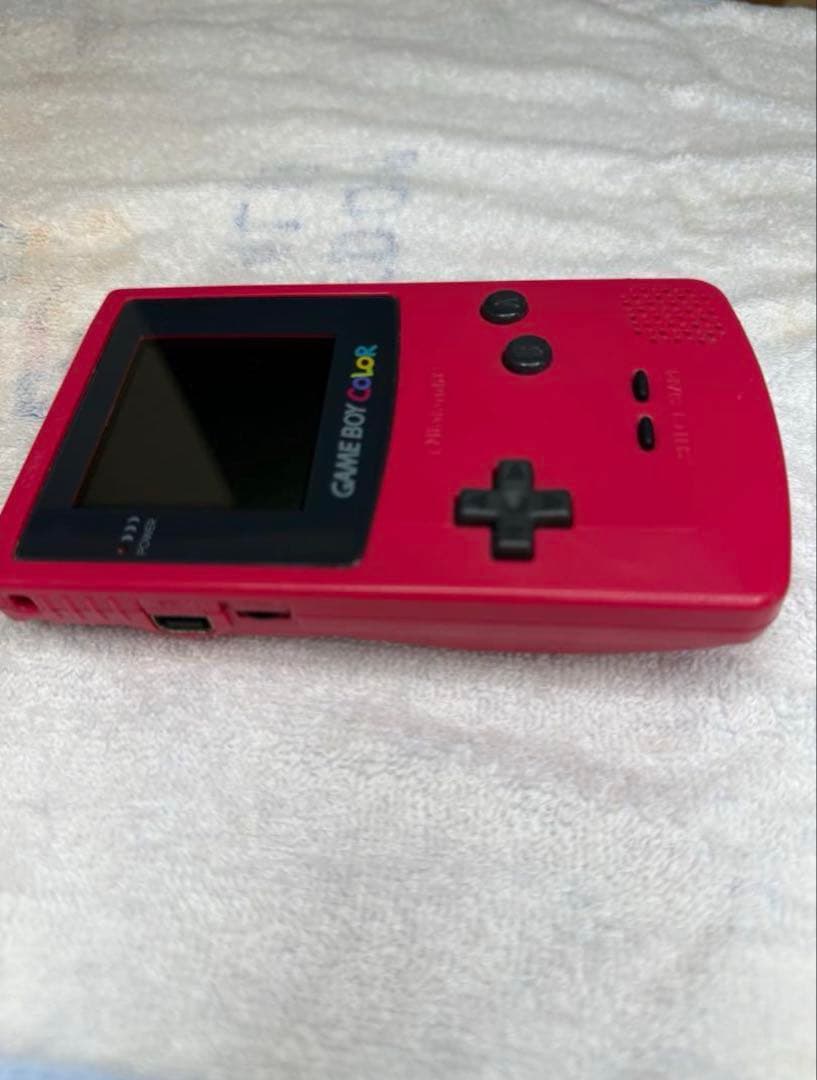 Red Game Boy Color Console and 6 Games