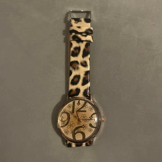 Leopard Print Wristwatch