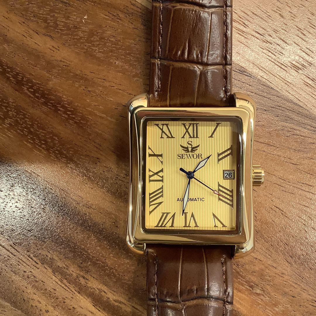 SEWOR Automatic Skeleton Watch with Date