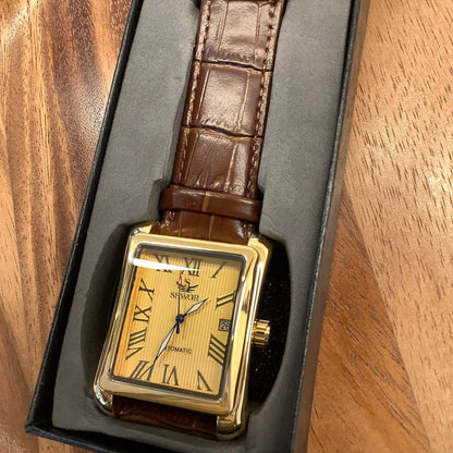 SEWOR Automatic Skeleton Watch with Date