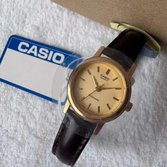 Casio Analog Quartz Gold Brown Watch
