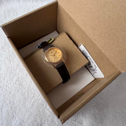 Casio Analog Quartz Gold Brown Watch