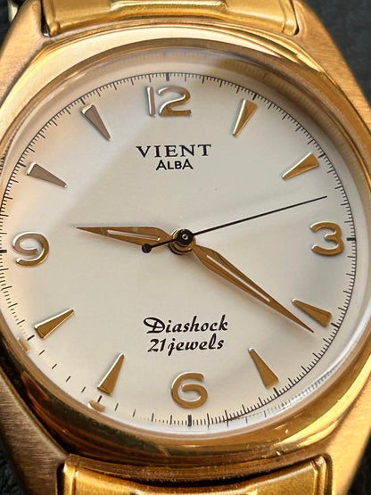 Seiko ALBA VIENT Winding 21 Jewels Working Condition